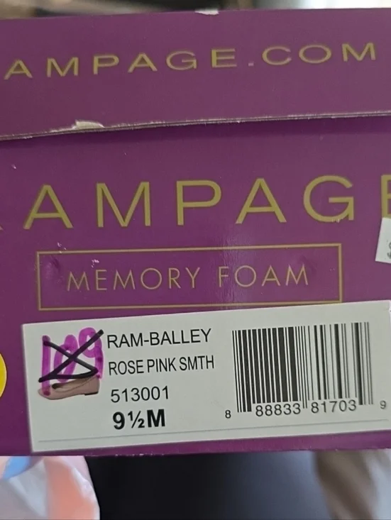 Rampage Soft Step Pink Faux Leather Slip On Ballet Flats Bow Detail Size 9.5 NEW - Picture 4 of 13